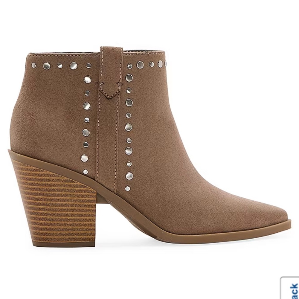 a.n.a Taupe Studded Ankle Booties - Picture 6 of 14
